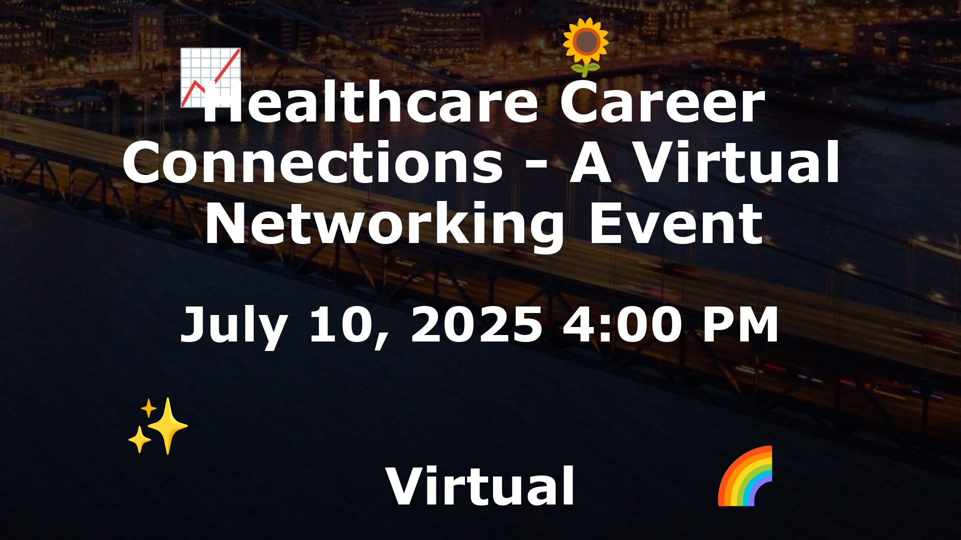 Healthcare Career Connections - A Virtual Networking Event event image